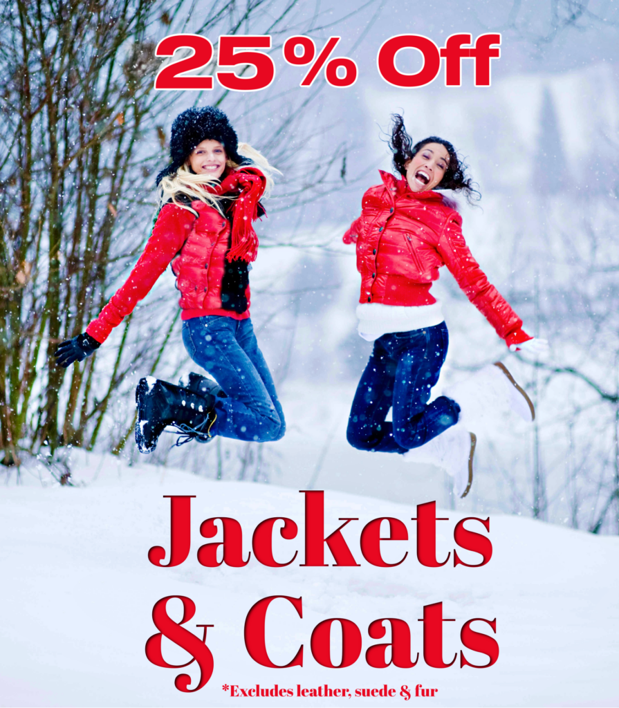 25% Off: Jackets and Coats
