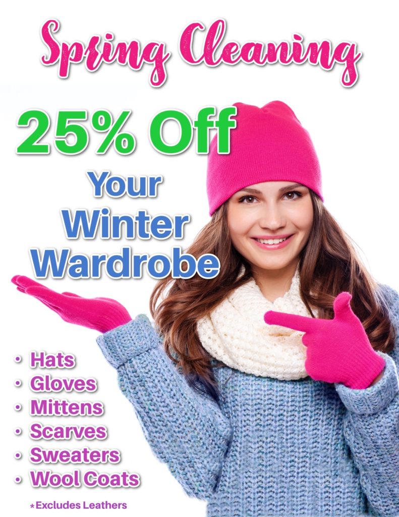 25% Off: Hats, Gloves, Mittens, Scarves, Sweaters, Wool Coats, *Excludes Leathers